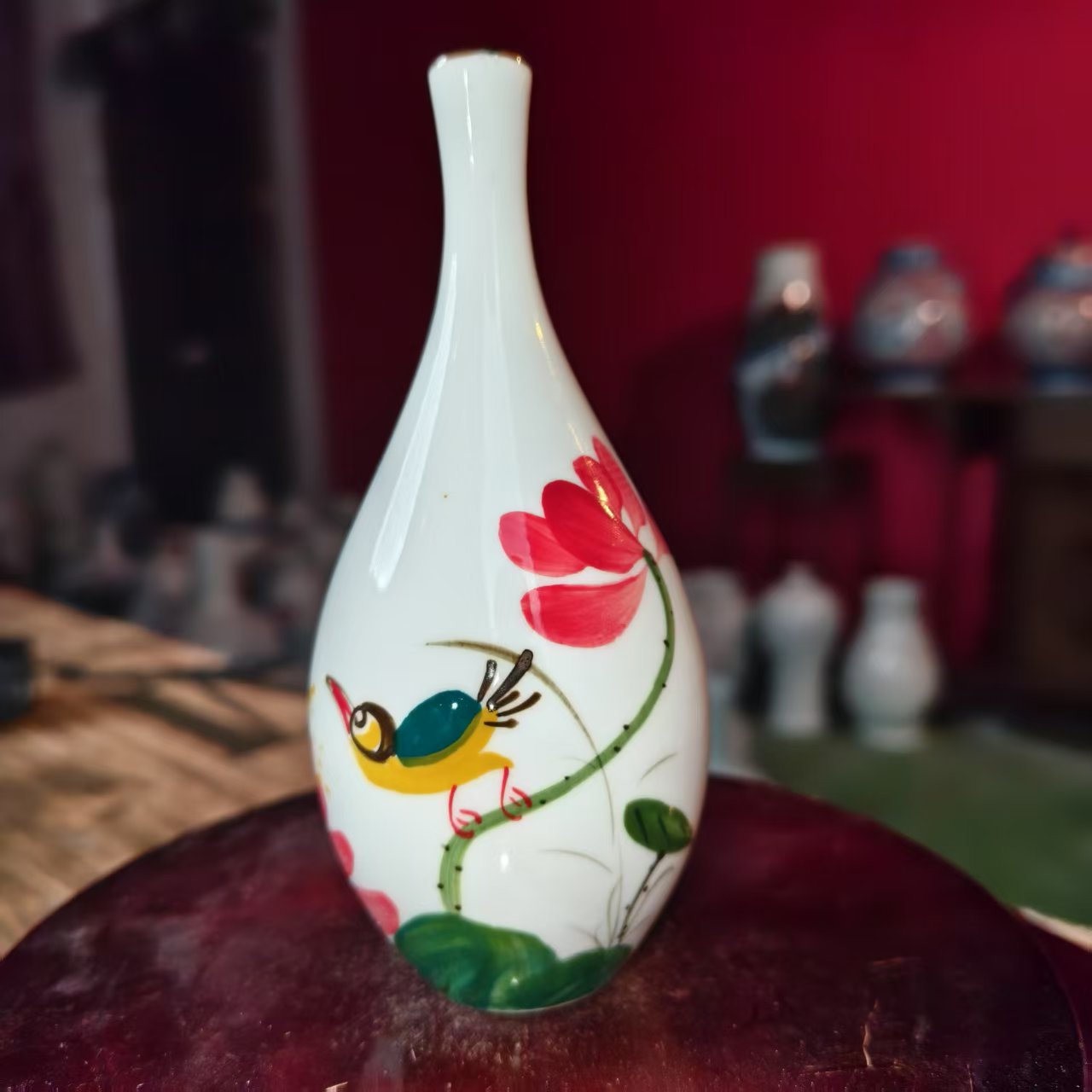 24 景德镇陶瓷花瓶全手工手绘古色古味胆瓶