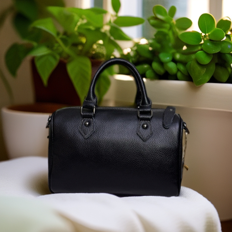 时尚真皮枕头包波士顿手提包斜挎包8629