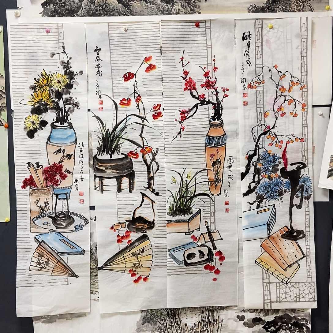 国画东***谷赵维东手绘作品欣赏34.138