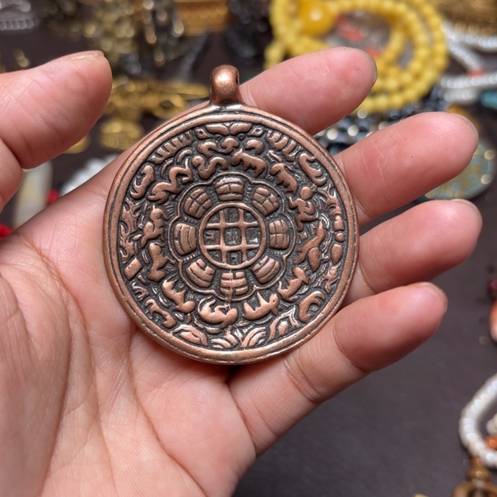 玻璃颈饰藏传喜马拉雅