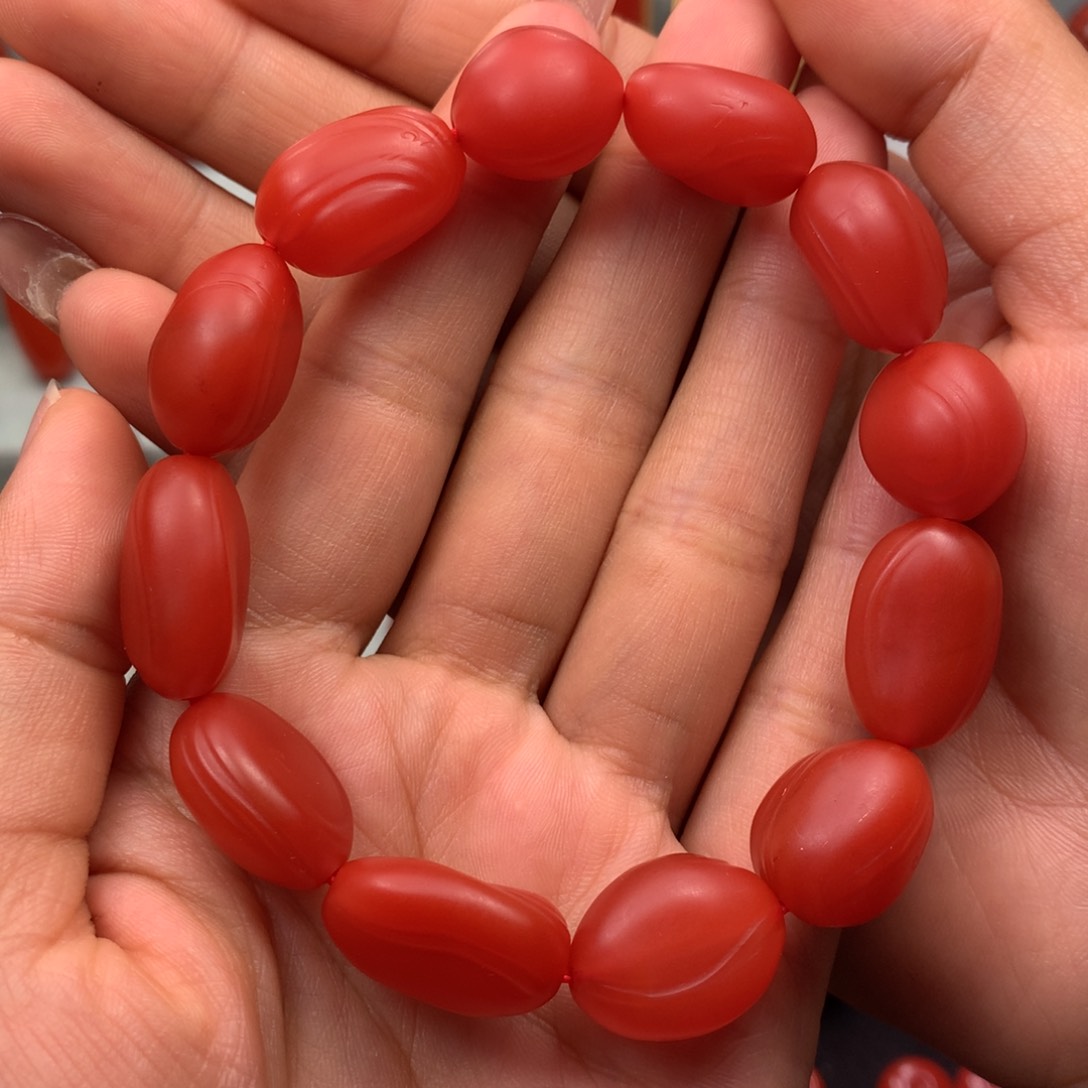 未镶嵌手串南红玛瑙车****柑