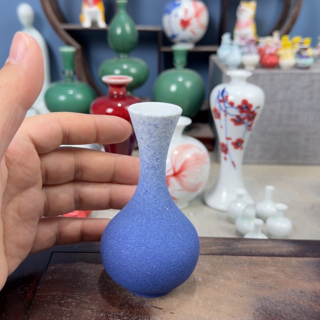 陶瓷手工小花器摆件