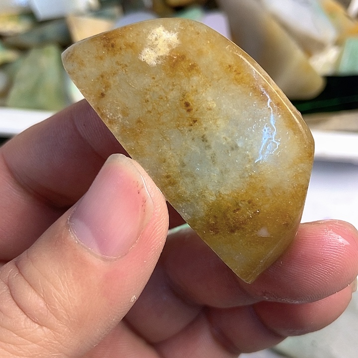 翡翠散珠天然翡翠A货挂件