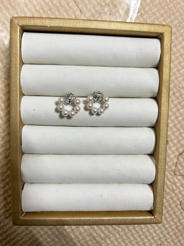 天然淡水s925银耳钉