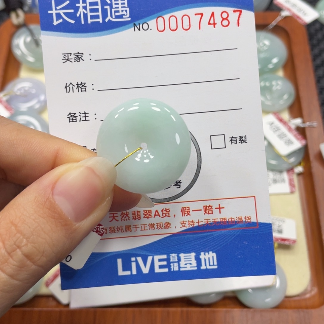 翡翠颈饰未镶嵌翡翠吊坠x 7487