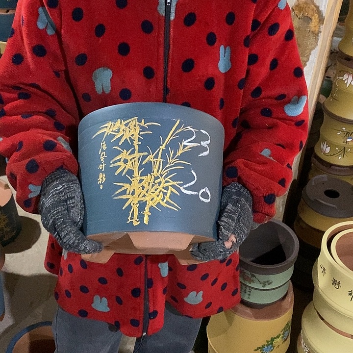 紫砂花盆紫砂花盆