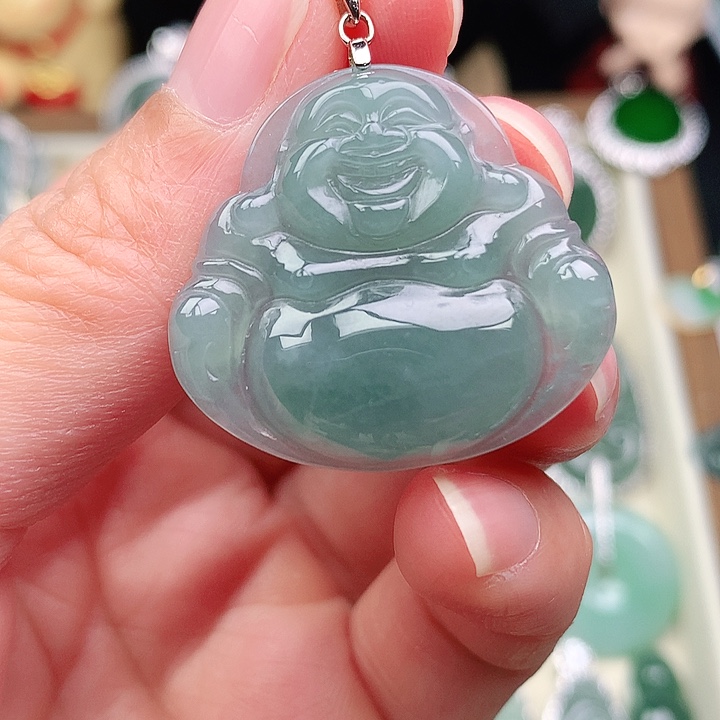 颈饰银S925镶嵌翡翠吊坠