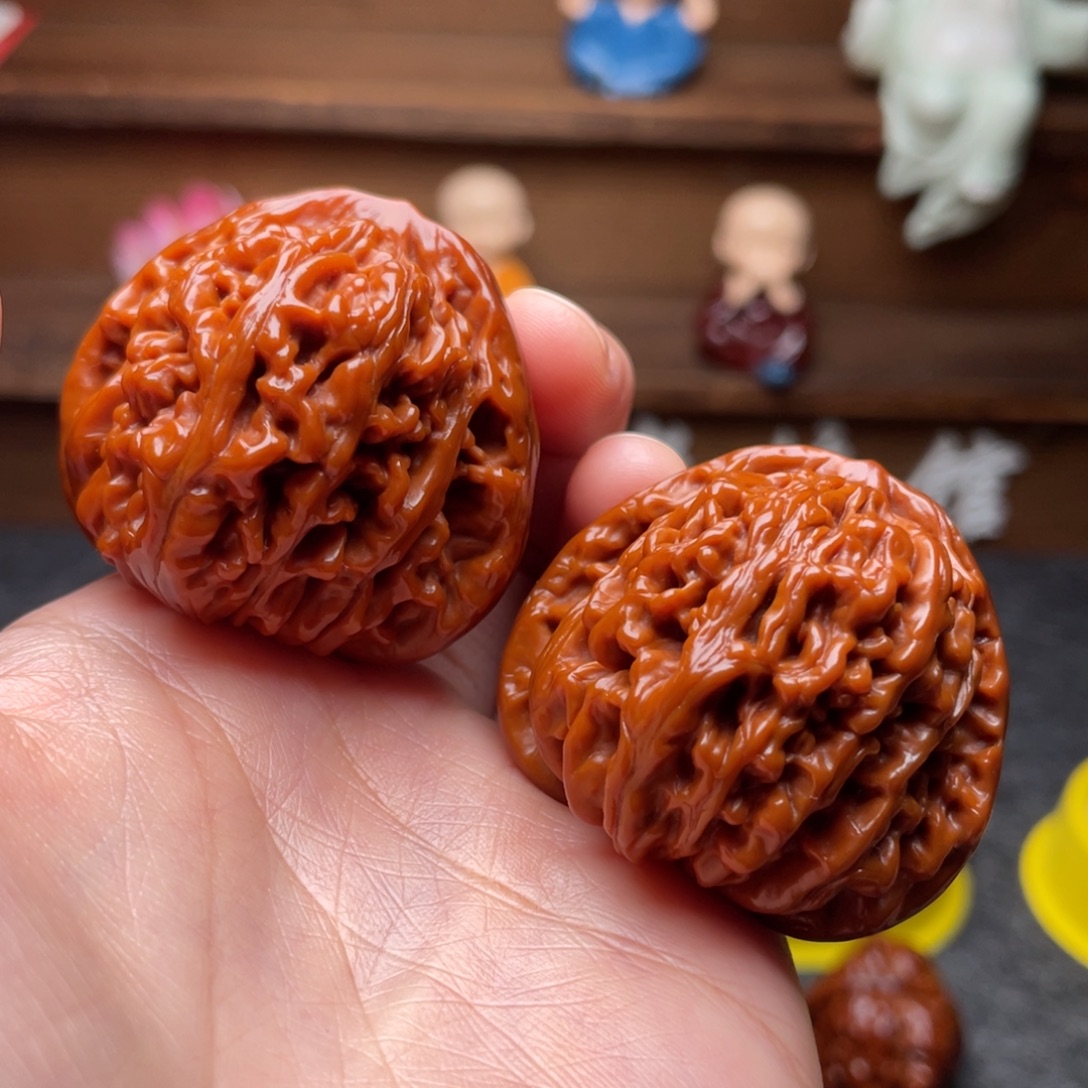 文玩核桃吊坠文玩核桃 手把件 四座楼 43