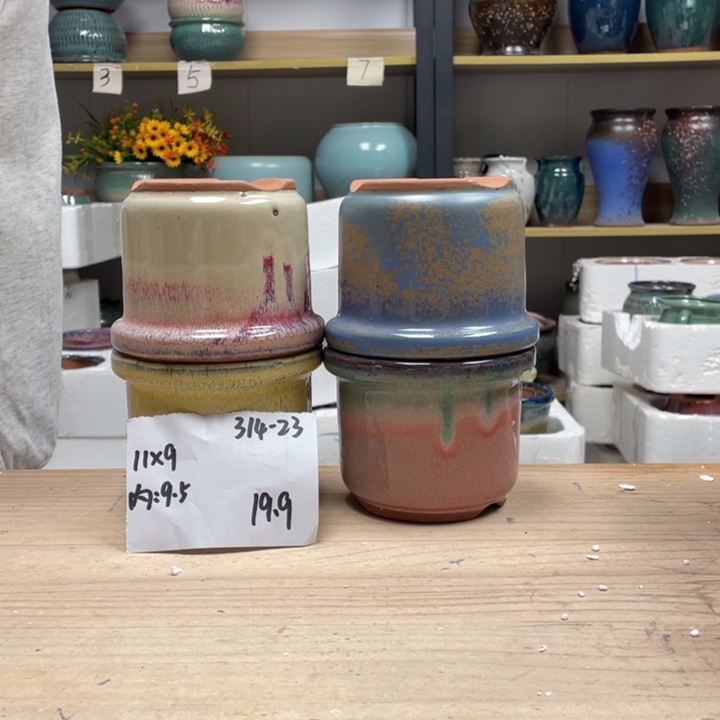 紫砂花盆?**?多肉陶土花盆微瑕23