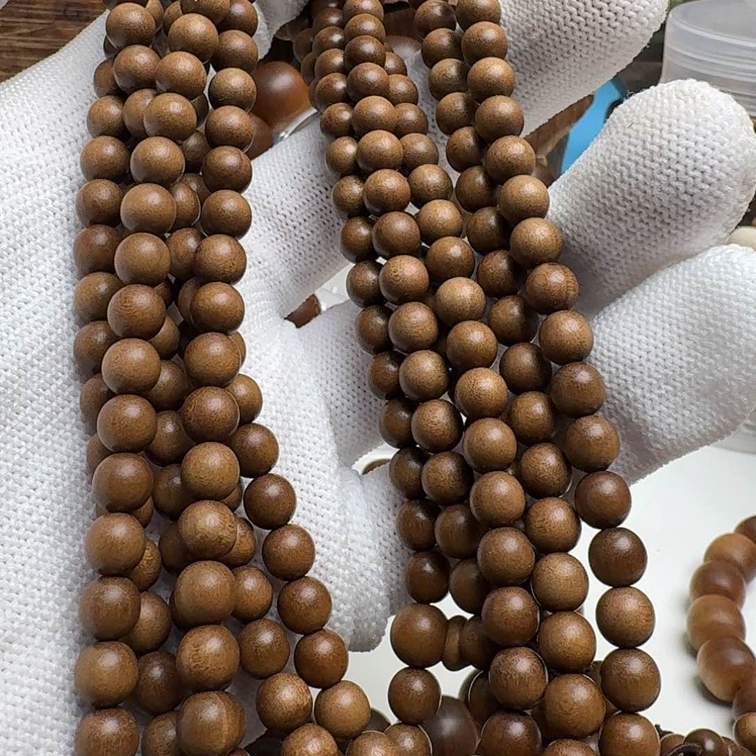 檀香木手串/手链泰米尔0.8*108福利顺纹