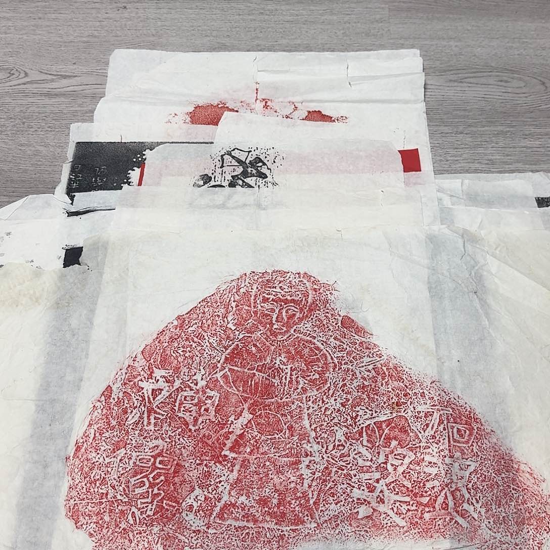 其他拓片用纸石婆神像