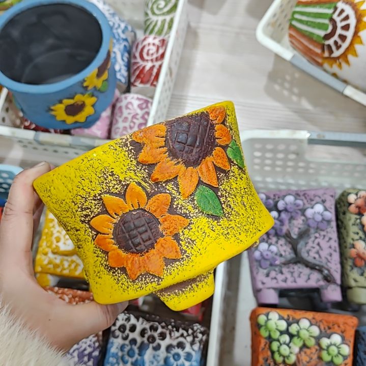 红陶吸水透气的白陶花盆凑满12发货