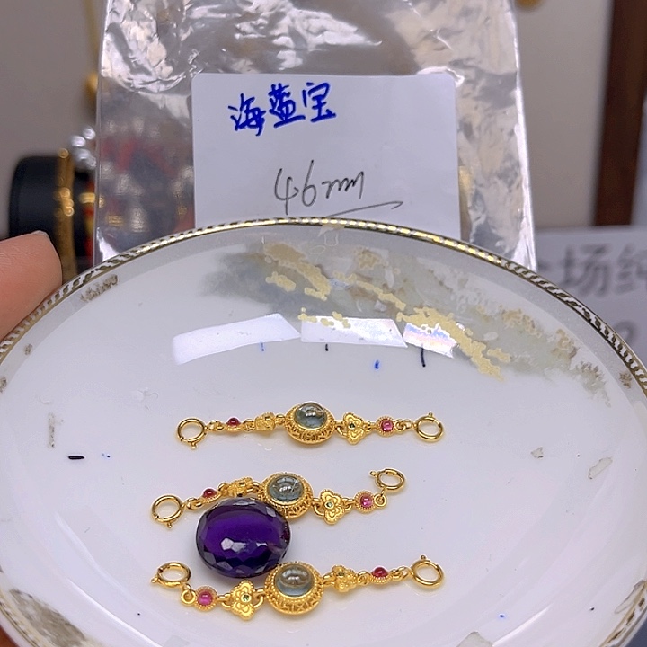 紫晶颈饰银S925镶嵌紫晶925镶嵌146