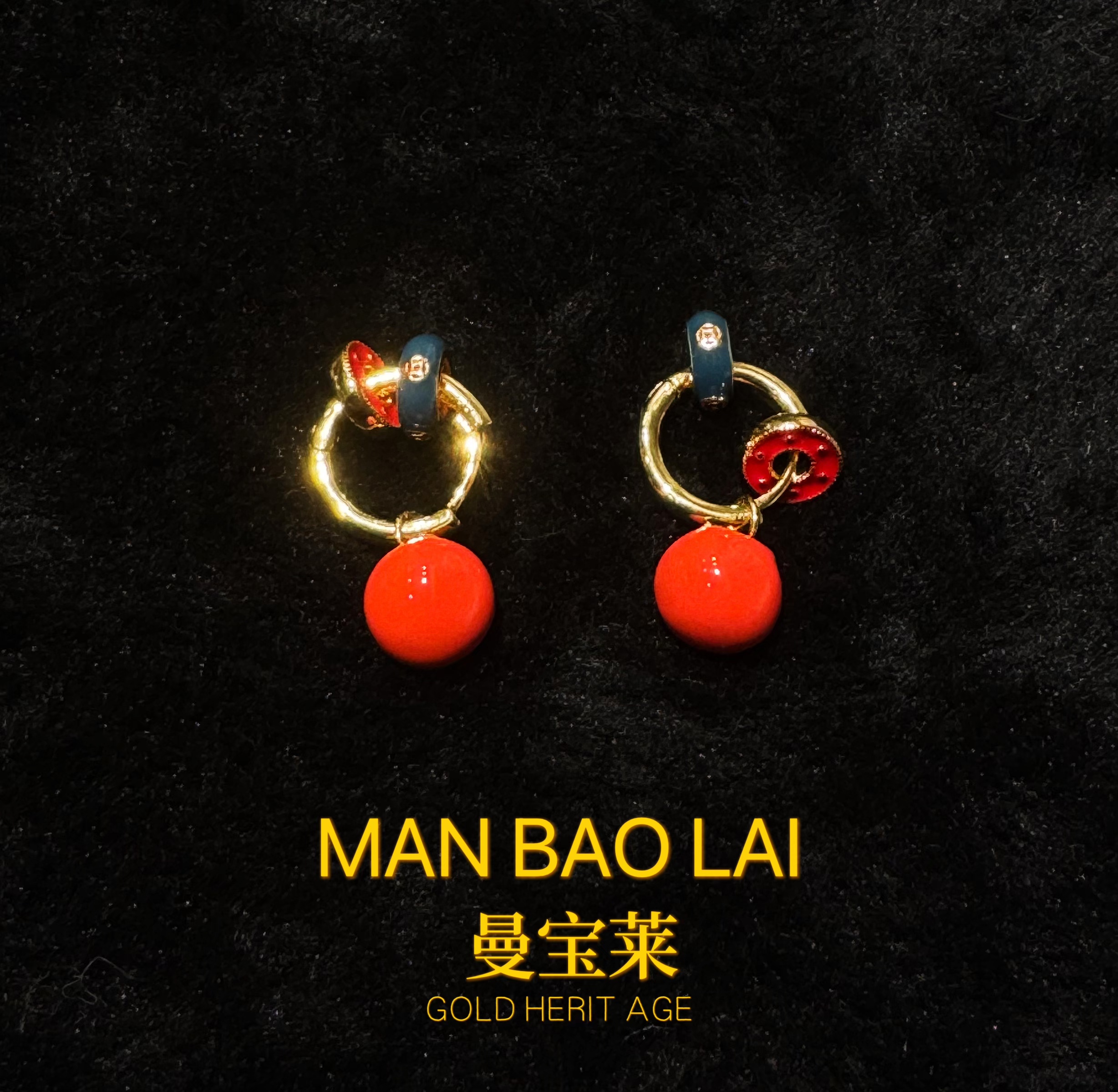 曼宝莱 合金耳饰 【柿柿如意】时尚气质轻奢哑光耳环MB046