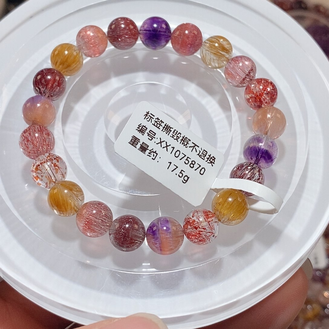 水晶手链未镶嵌J超七手链