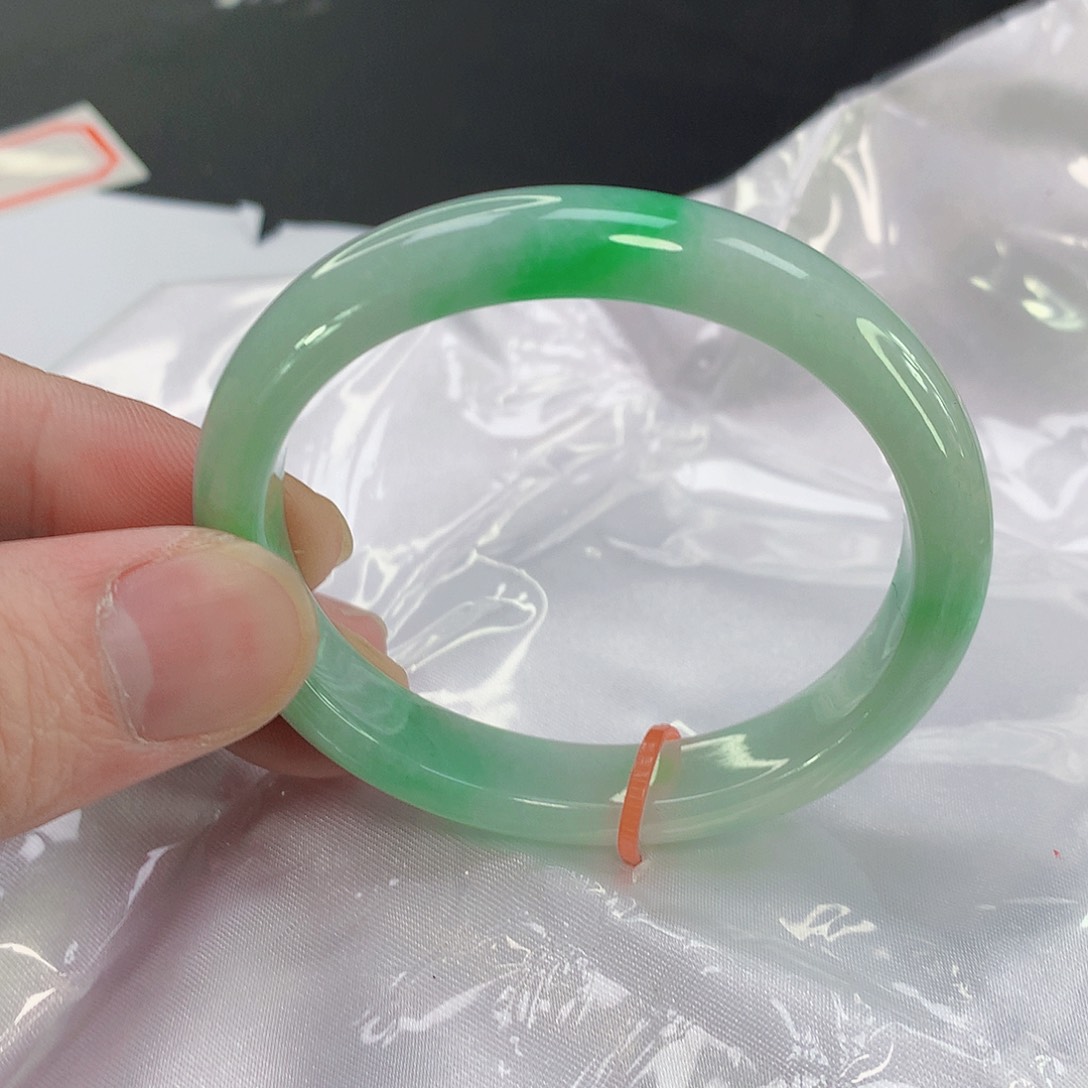 翡翠手镯未镶嵌131缅甸天然翡翠A货