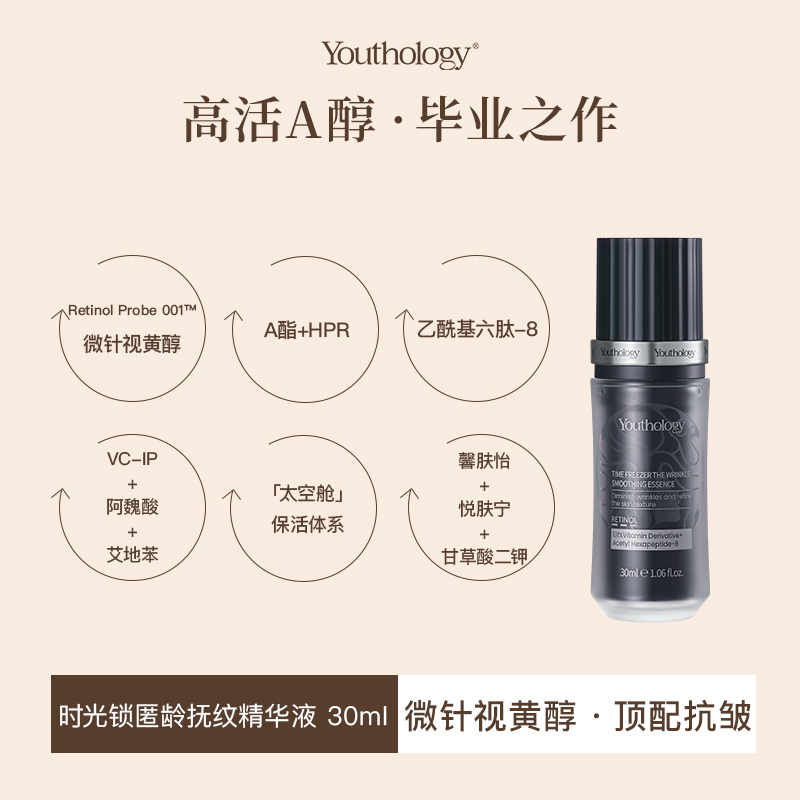 有生之颜【视黄醇精华】时光锁匿龄抚纹精华液抗氧抗皱