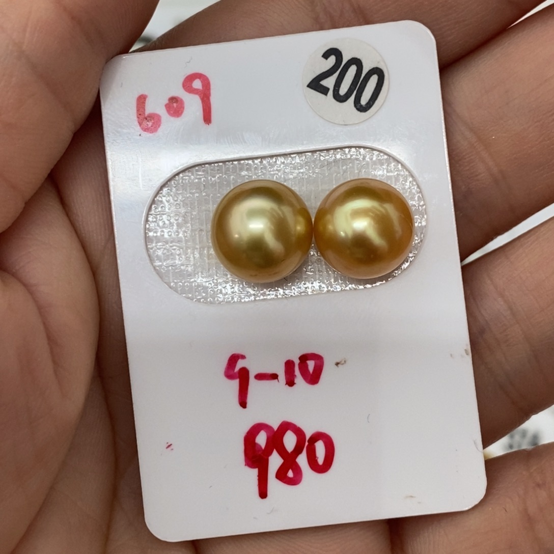 定制海水珍珠未镶嵌裸珠南洋金珠 浓金