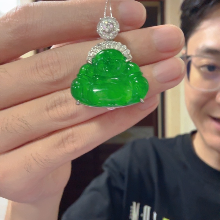 翡翠银S925镶嵌颈饰