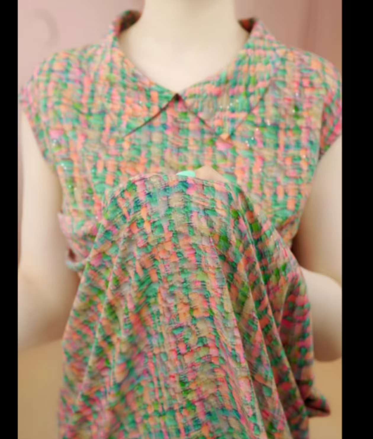 [送腰封]杭州专柜2025阔太太高端多姿多彩显瘦连衣裙Z2025