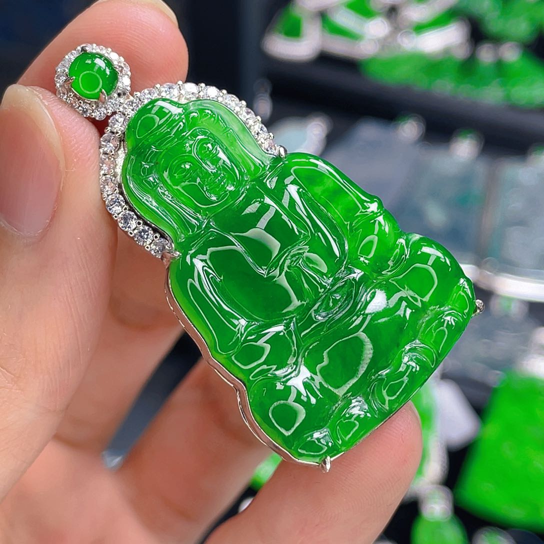 翡翠未镶嵌吊坠(不含链)