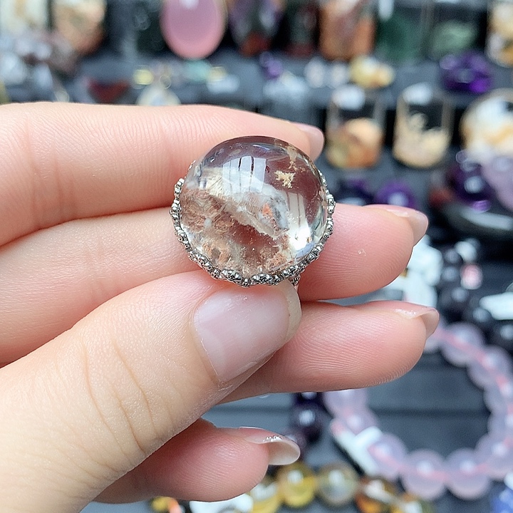 水晶珠宝半成品银S925镶嵌