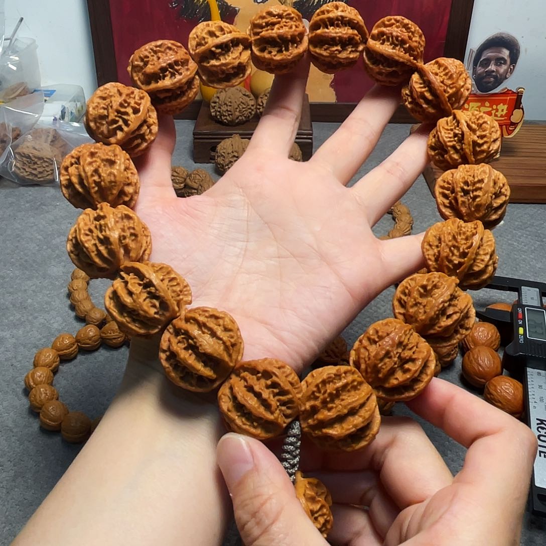 核桃京八棱龙脊手持88