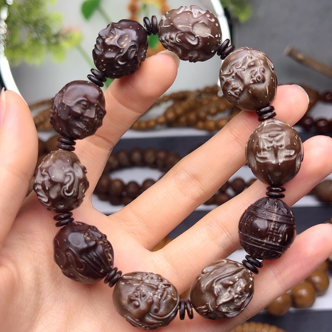紫金鼠手串【福利款】紫金鼠雕刻十八罗汉17