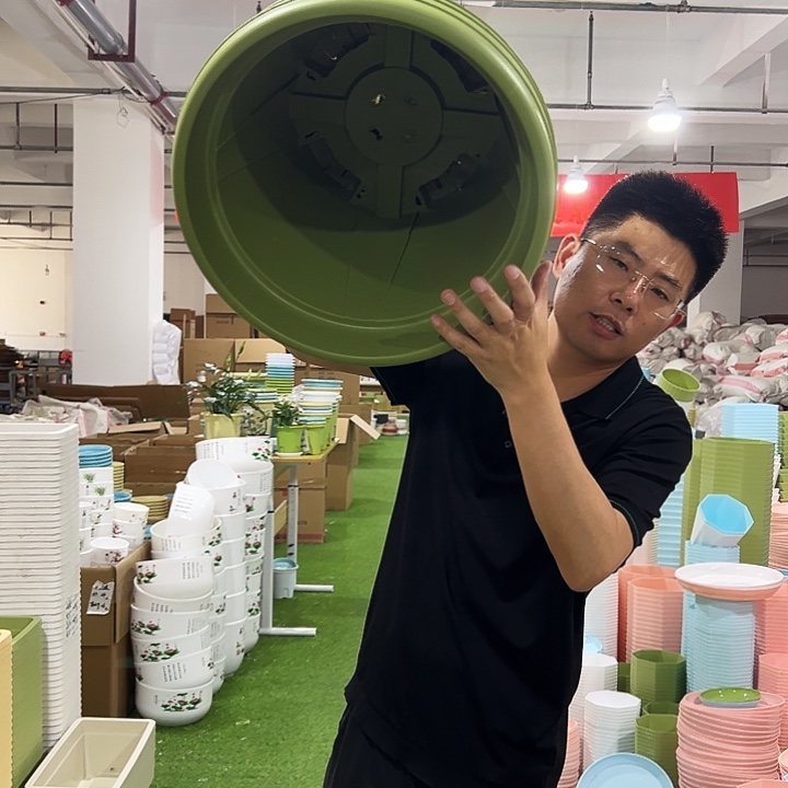 青山盆口40高35果绿色3个无托