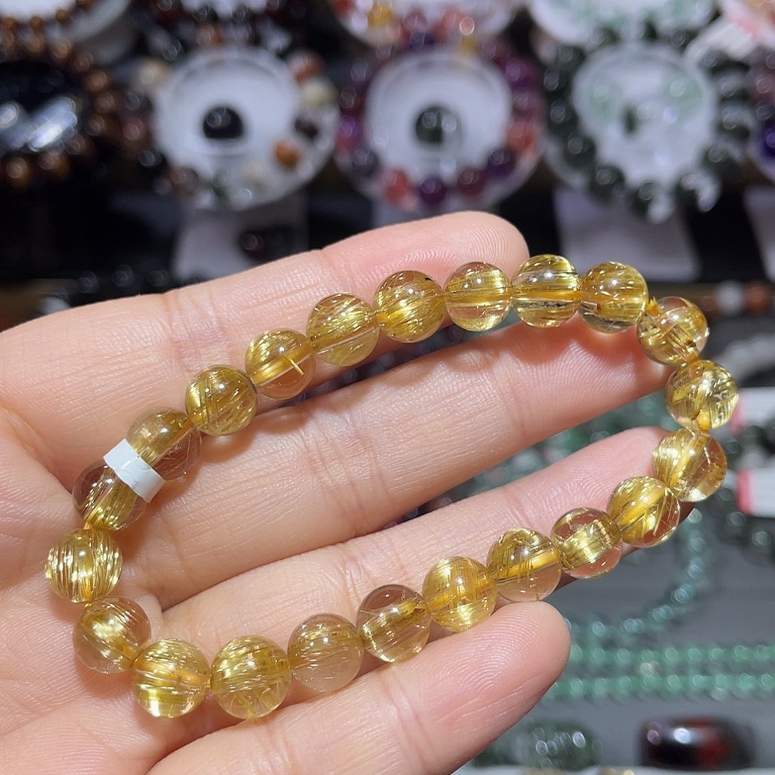 未镶嵌手链水晶钛晶手串