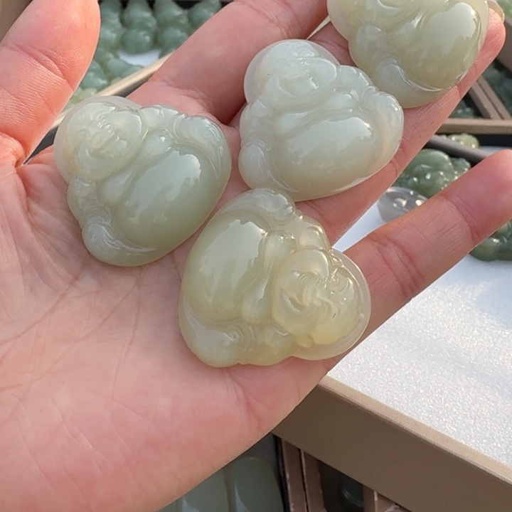 和田玉未镶嵌颈饰35菲多样性发拍一发一
