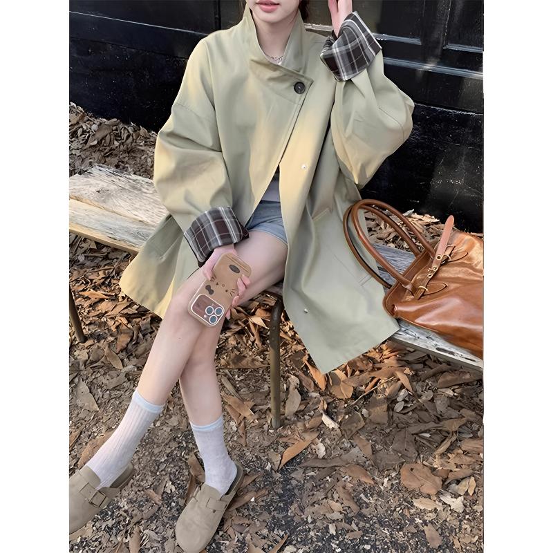 设计感风衣女短款小个子2025新款春秋季英伦风高级感韩系爆款外套
