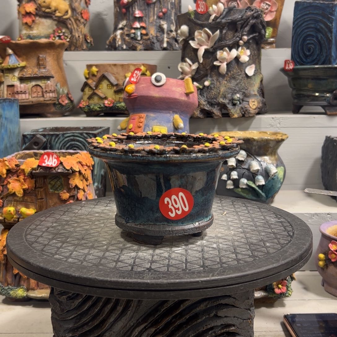 微瑕390 号陶然花盆手工花盆