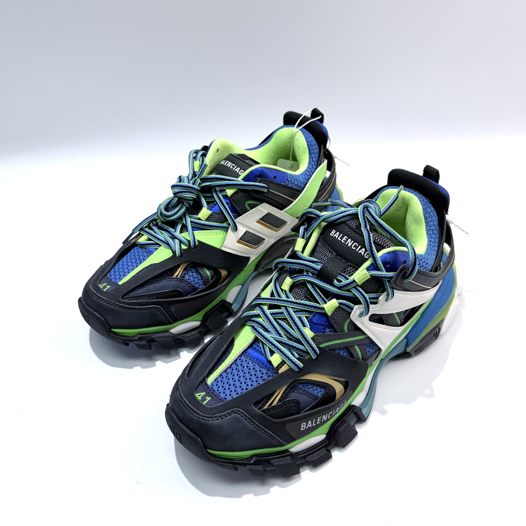 99新 Balenciaga/巴黎世家 41码 雪碧色Track1.0老爹鞋np0067