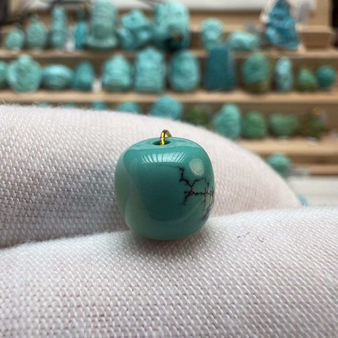 绿松石未镶嵌配饰9.3*8.6