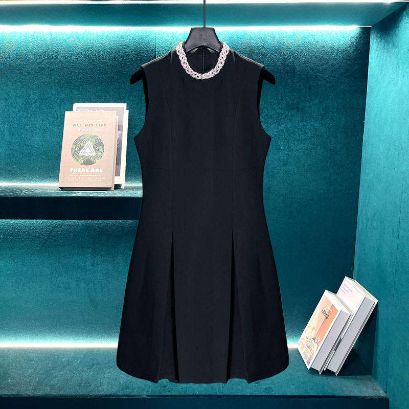 基础款收腰百搭连衣裙秋款显瘦气质短款E001206