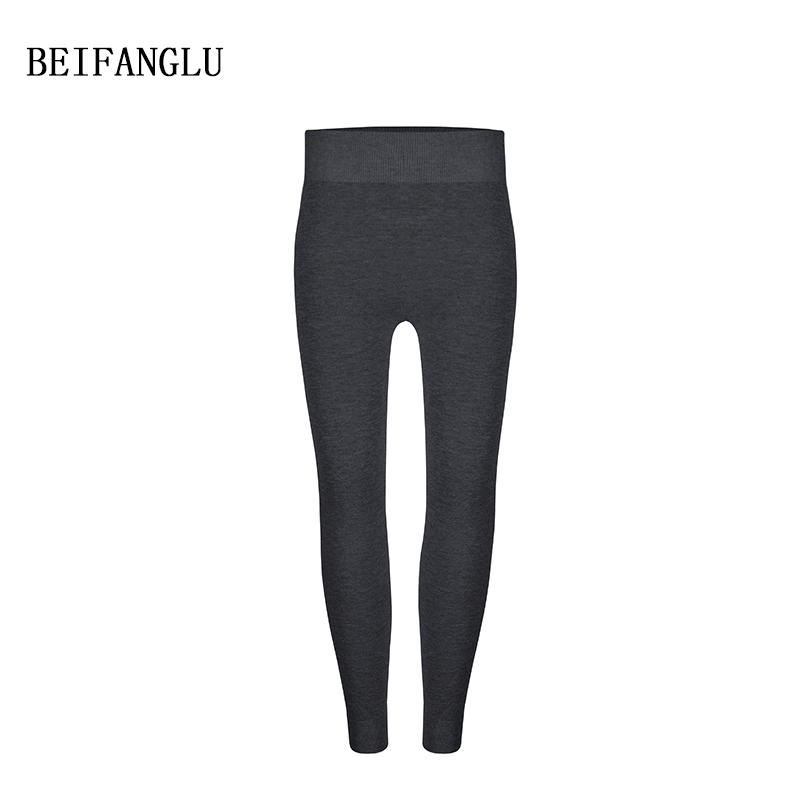 北方鹿【无缝一体羊毛打底裤】秋冬女士弹力显瘦针织羊毛裤251469