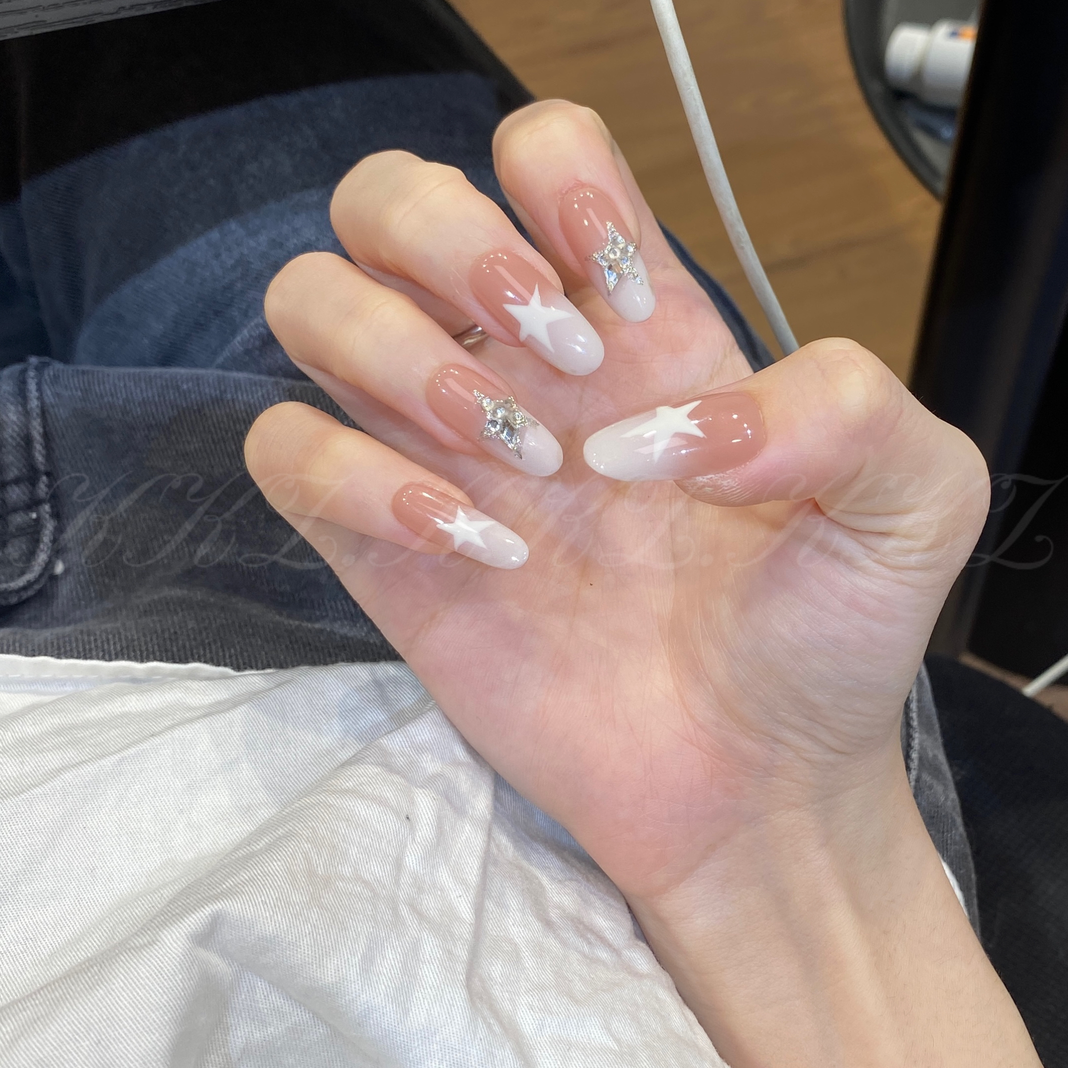 纯白星星·KKZ纯手工光疗甲片