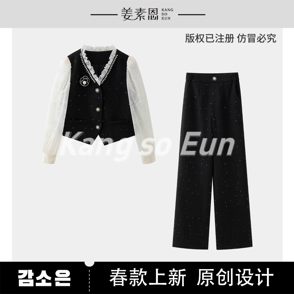 【小铃铛】【小岛眠月】气质时尚设计感休闲套装GY25CT020085