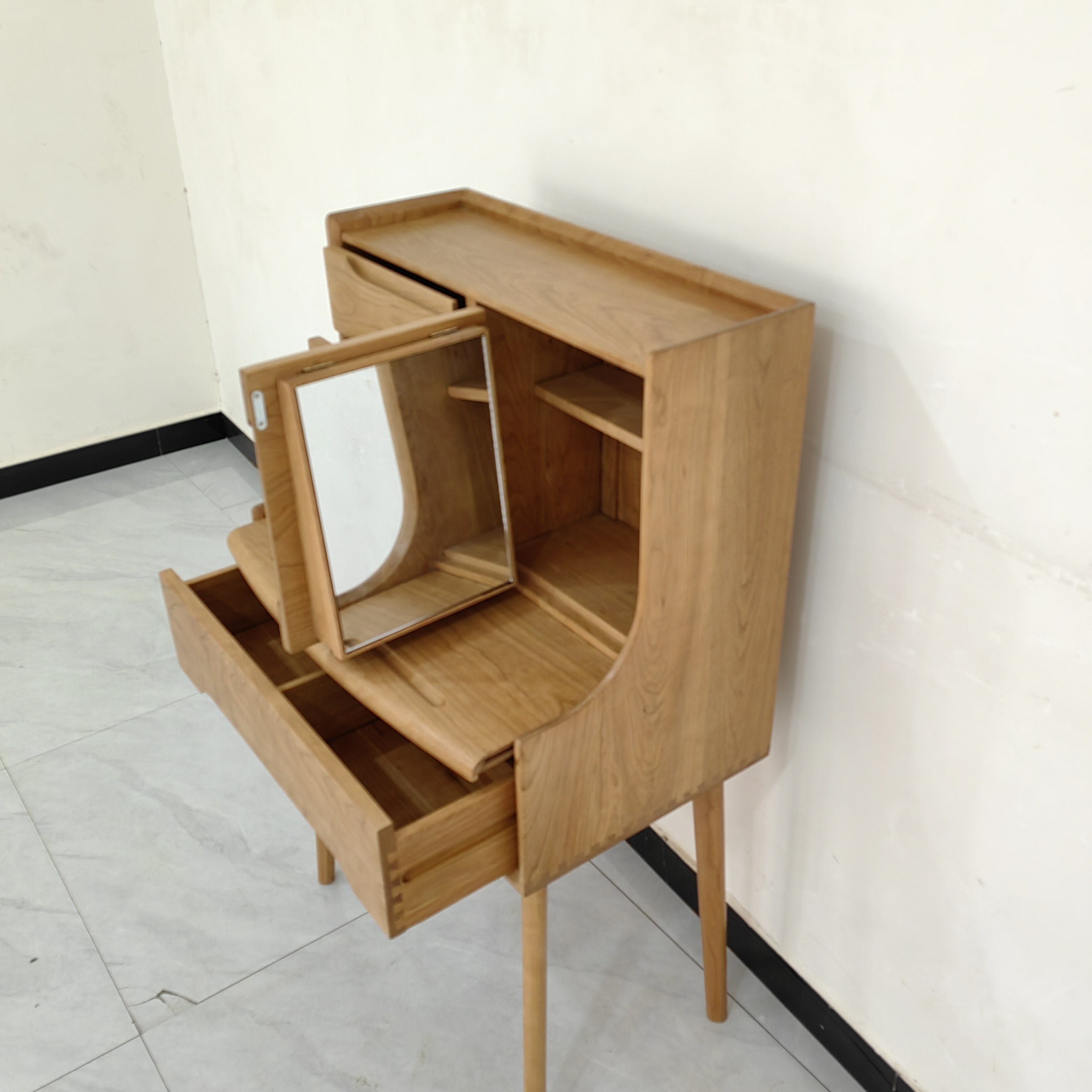 明时A33樱桃木梳妆台70*42*119