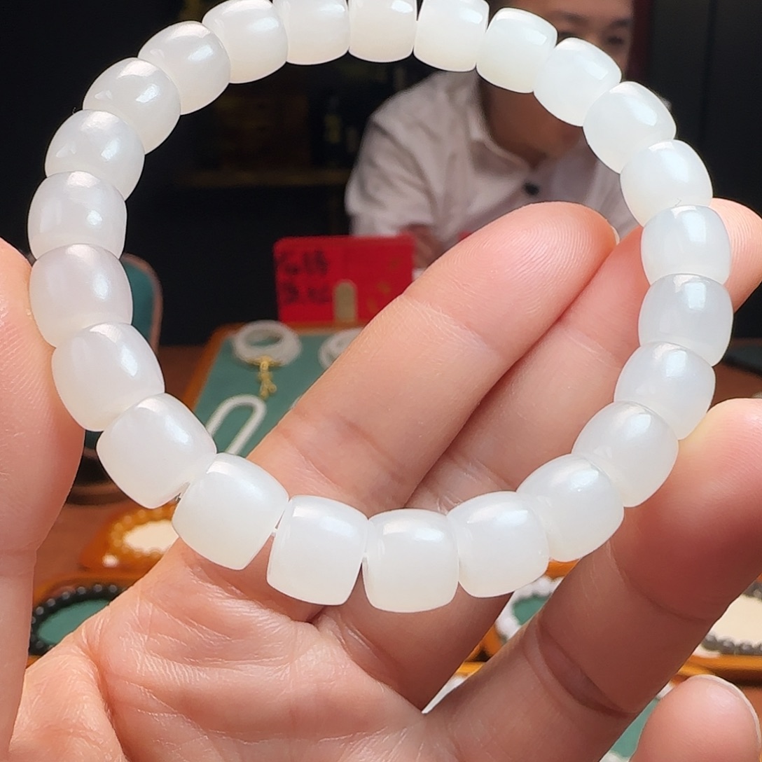 和田玉未镶嵌手链