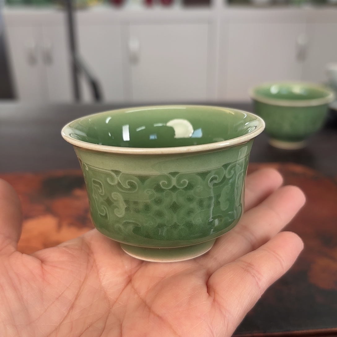 龙泉云间青瓷小米茶器