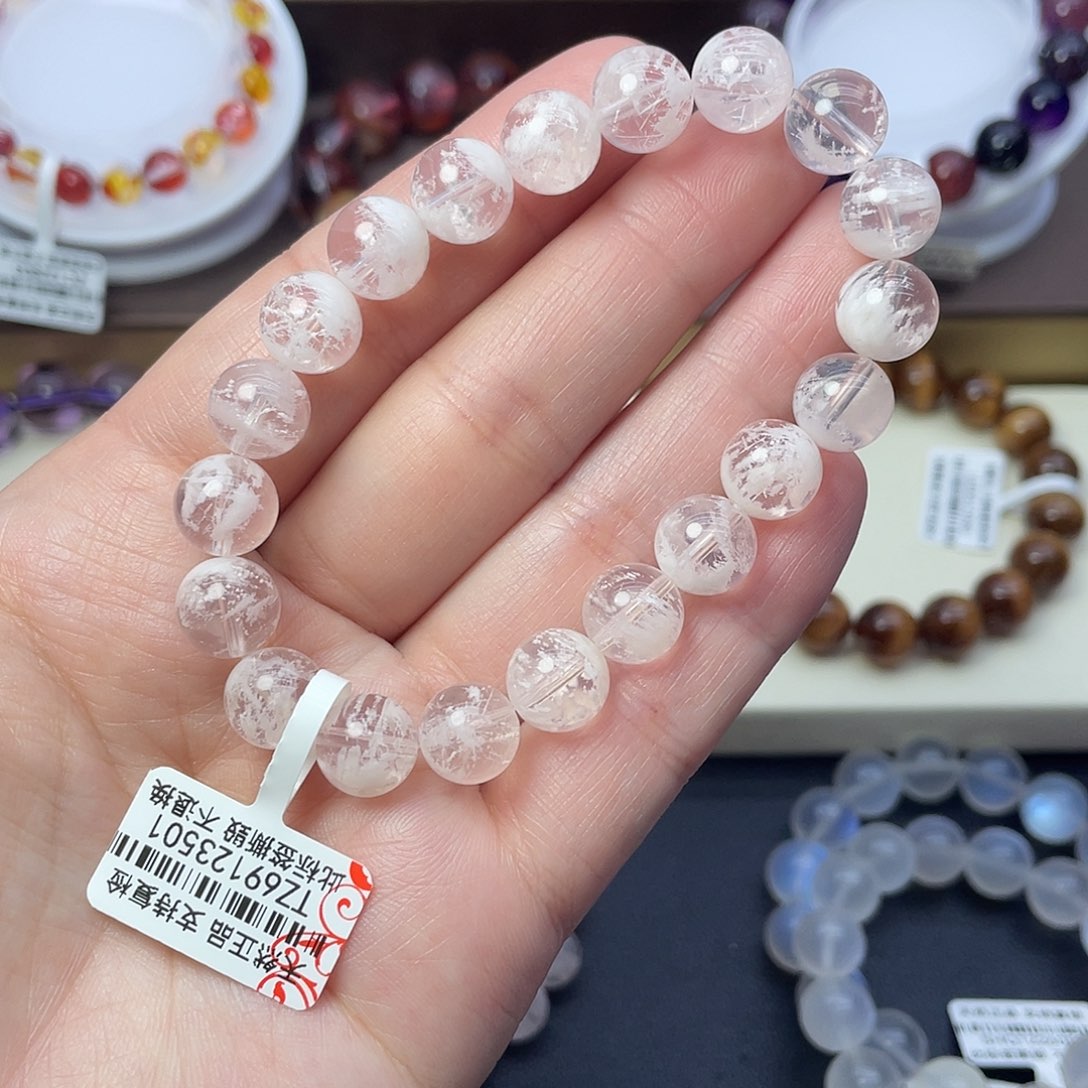 水晶手链未镶嵌雪花幽灵手链