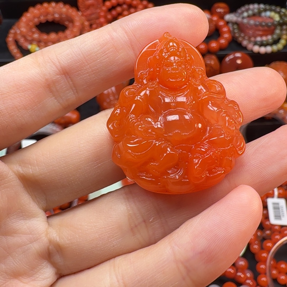 南红玛瑙未镶嵌吊坠