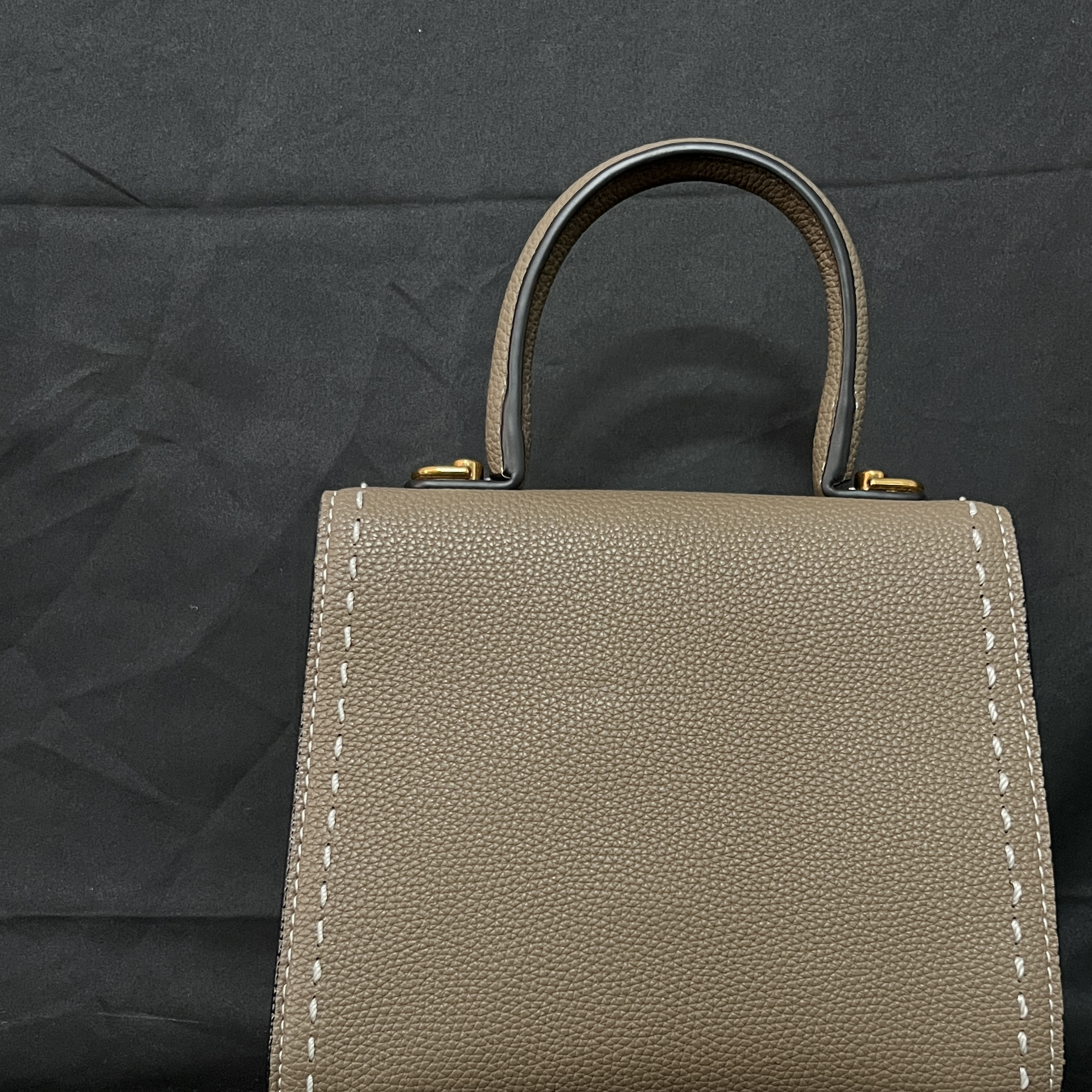 LQ-WITH-QUEEN真皮女包得手提包大象灰0093得