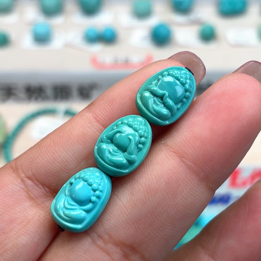 未镶嵌绿松石珠宝奇石