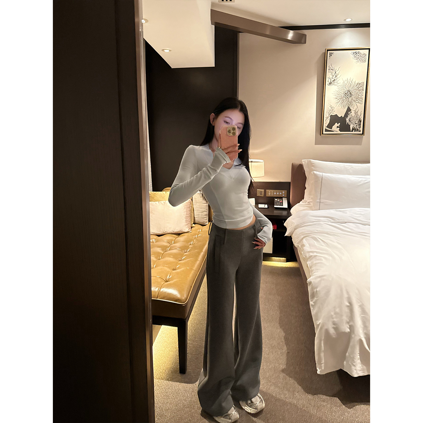 70不是七十【遛弯神裤】秋冬韩系百搭阔腿卫裤