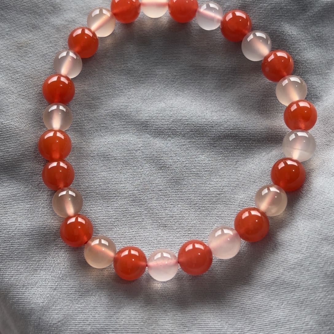 南红玛瑙未镶嵌手串