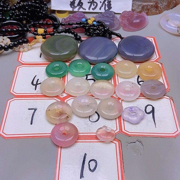 【闪购商品】未镶嵌玛瑙/玉髓珠宝半成品安*。