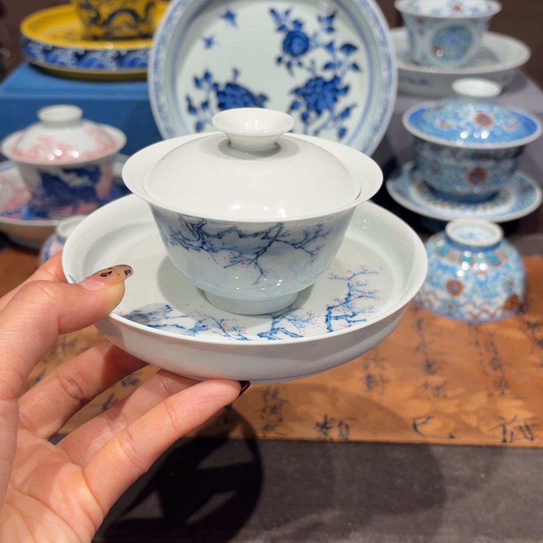 瓷片手工手绘陶瓷茶具